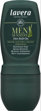 Ingrijire personala - Deo roll-on bio cu aloe vera si lemongras, Men Sensitiv, 50ml Lavera