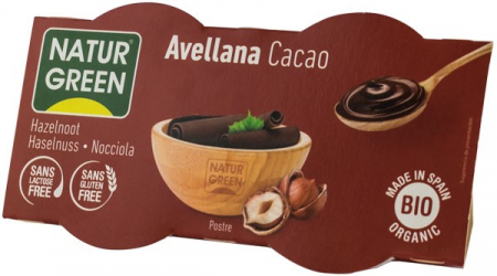 Tendinte - Desert bio cu alune si cacao, 2x125g Natur Green
