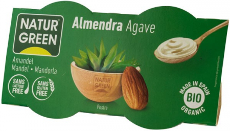 Tendinte - Desert bio cu migdale si agave, 2x125g Natur Green