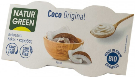 Tendinte - Desert bio cu nuca de cocos, 2x125g Natur Green