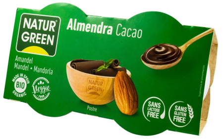 Tendinte - Desert bio de migdale cu cacao, 2x125g Natur Green