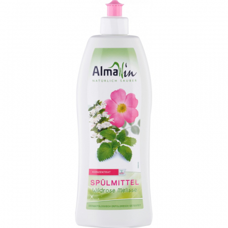 Produse pentru vase - Detergent de vase organic cu trandafir salbatic si melisa