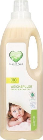 Produse pentru locuinta si bucatarie - Balsam bio pentru hainutele copiilor -aloe vera- 1L Planet Pure