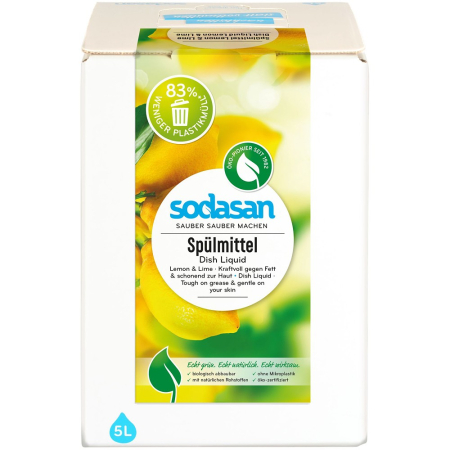 Produse pentru locuinta si bucatarie - Detergent lichid de vase cu lamaie si lime, bag-in-box