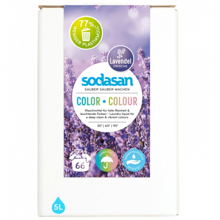 Produse pentru locuinta si bucatarie - Detergent lichid pentru rufe colorate cu lavanda bag-in-box