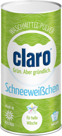 Produse pentru curatenia casei - Detergent pulbere ecologica Alba ca Zapada, pentru haine deschise la culoare, 1kg Claro