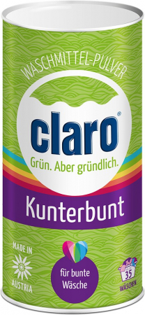 Produse pentru curatenia casei - Detergent pulbere ecologica pentru haine colorate, 1kg Claro
