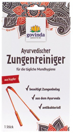 Dispozitiv ayurvedic din cupru pentru curatarea limbii Govinda [1]