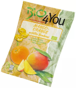 Ciocolata - Dropsuri bio cu mango si portocale 75g Bio 4 You