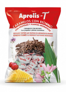 Ciocolata - Dropsuri cu umplutura, plante aromatice si propolis, 100g Aprolis