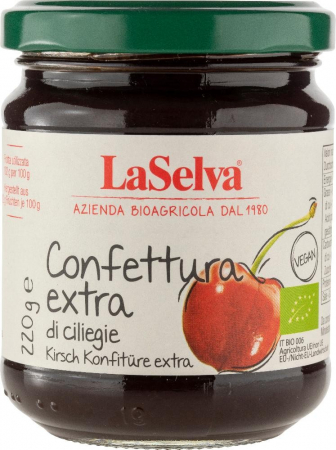 Tendinte - Dulceata bio extra de cirese, 220 g LaSelva