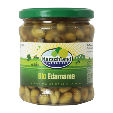 Tendinte - Edamame bio-Boabe de soia verzi, 330g, Marschland Naturkost