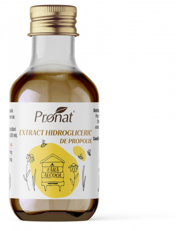 Diverse tipuri de miere si derivate - Extract hidrogliceric de propolis, 30ml Pronat