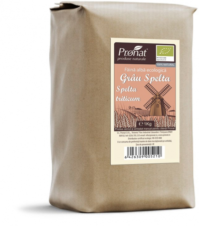 Orez, Faina si Premixuri - Faina alba bio de grau spelta (spelta triticum) 1kg Pronat