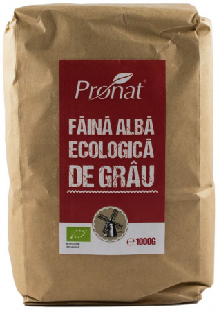 Orez, Faina si Premixuri - Faina alba de grau bio, 1kg tip 700 Pronat