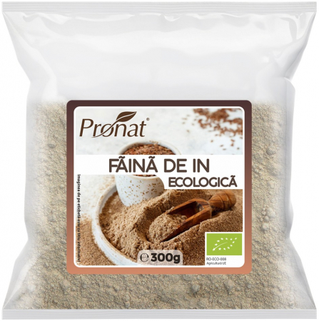 Orez, Faina si Premixuri - Faina bio din seminte de in, 300g Pronat