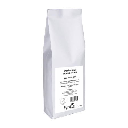 Alimente de baza - Faina de grau bio tip W650, 5kg Pronat