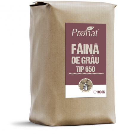 Orez, Faina si Premixuri - Faina de grau tip W650, 1kg Pronat