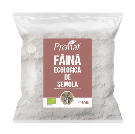 Alimente - Faina de gru semola ecologica, 500g Pronat