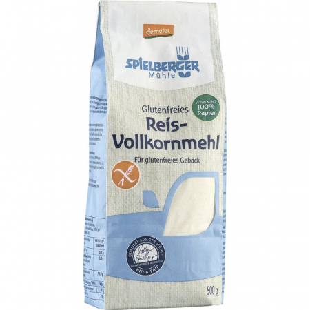 Orez, Faina si Premixuri - Faina integrala de orez bio FARA GLUTEN Demeter