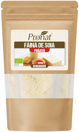 Orez, Faina si Premixuri - Faina de soia bio, prajita, 500g Pronat