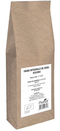 Orez, Faina si Premixuri - Faina integrala de grau bio 5kg Pronat