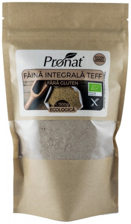 Faina integrala de teff bio, 300g Pronat [1]