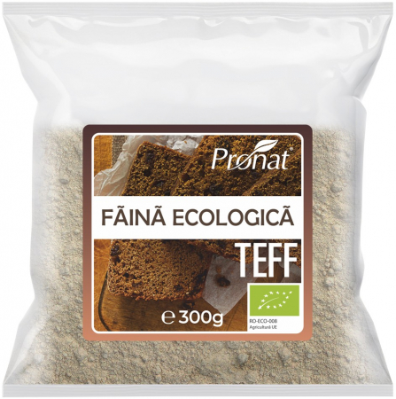 Orez, Faina si Premixuri - Faina integrala de teff bio, 300g Pronat