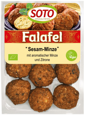 Tendinte - Falafel bio vegan cu susan si menta, 220g Soto