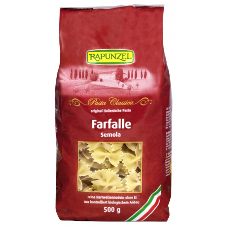 Paste bio din grau - Farfalle semola bio