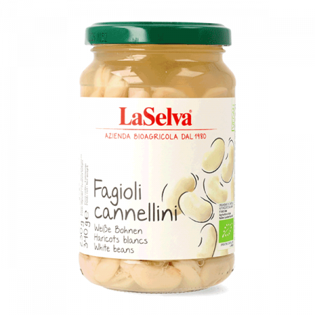 Produse vegan si de post - Fasole Cannellini bio fiarta, 340g LaSelva