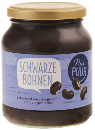 Conserve, Pateuri, creme tartinabile - Fasole neagra bio, 350 g Nur Puur