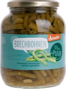 Vegetariana - Fasole verde bio, 680g Nur Puur