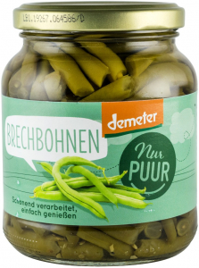 Leguminoase si seminte - Fasole verde bio si demeter, 340g Nur Puur