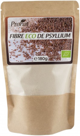 Cereale, fulgi din cereale, mic dejun - Tarate bio de psyllium macinate fin, 180g Pronat