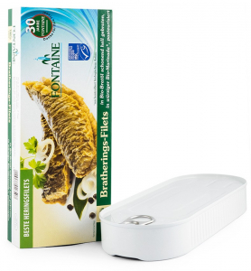 Conserve, Pateuri, creme tartinabile - File de hering prajit, in marinada bio, 325g Fontaine