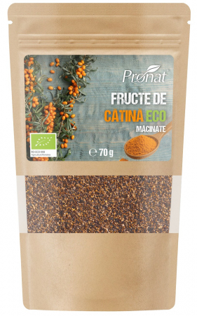 Alimente - Fructe de catina bio macinate, 70g Pronat