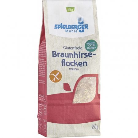 Cereale, fulgi din cereale, mic dejun - Fulgi bio din mei maro fara gluten