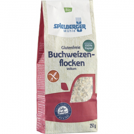 Cereale, fulgi din cereale, mic dejun - Fulgi de hrisca bio integrali fara gluten