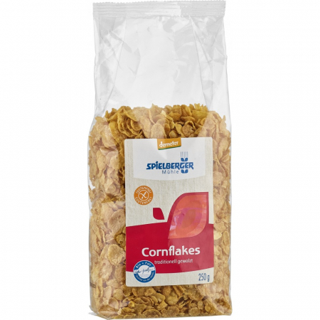 Cereale, fulgi din cereale, mic dejun - Fulgi de porumb bio fara gluten Demeter