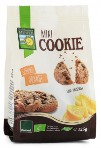 Biscuiti si napolitane - Fursecuri bio cu ciocolata si portocale, 125g Bohlsener Muhle