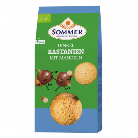 Biscuiti si napolitane - Fursecuri vegane cu castane si migdale