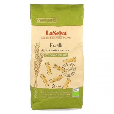 Tendinte - Fusilli bio din grau dur, 500 g LaSelva