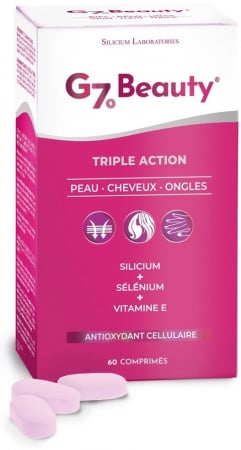 Suplimente nutritive si alimentare - G7 Beauty, Piele, par si unghii, 60 capsule Silicium