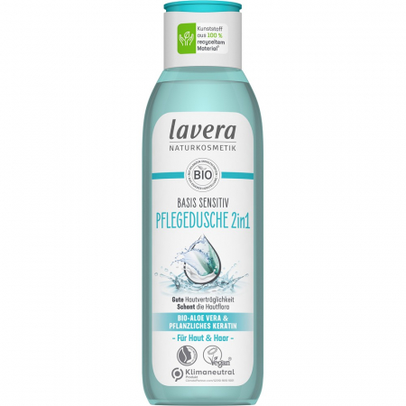 Ingrijire personala - Gel de dus 2 in 1 cu aloe vera bio si cheratina vegetala