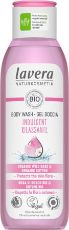 Ingrijire personala - Gel de dus bio cu trandafir salbatic, 250ml Lavera