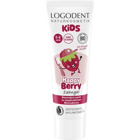 Ingrijire personala - Gel dentar pentru copii Happy Berry cu capsuni, 0-6 ani