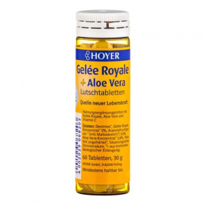 Ciocolata - Gelee Royale + aloe vera tablete masticabile bio, 60 tb Hoyer