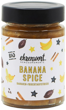 Dulceturi, gemuri, compoturi - Gem bio de banane cu mirodenii, 200g Ehrenwort