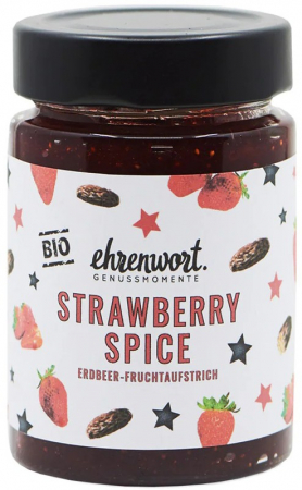 Dulceturi, gemuri, compoturi - Gem bio de capsuni cu mirodenii, 200g Ehrenwort